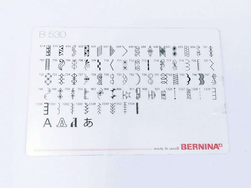 Cartão de Pontos para B530 031607.50.25 - Bernina