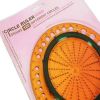 Régua Circular Plástico Modelista Laranja MTCR-01A Circle Ruler