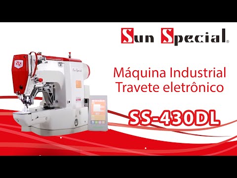 Máquina Costura Industrial Travete Eletrônica 220v SS-430DL-02TZ-DH - Sun Special